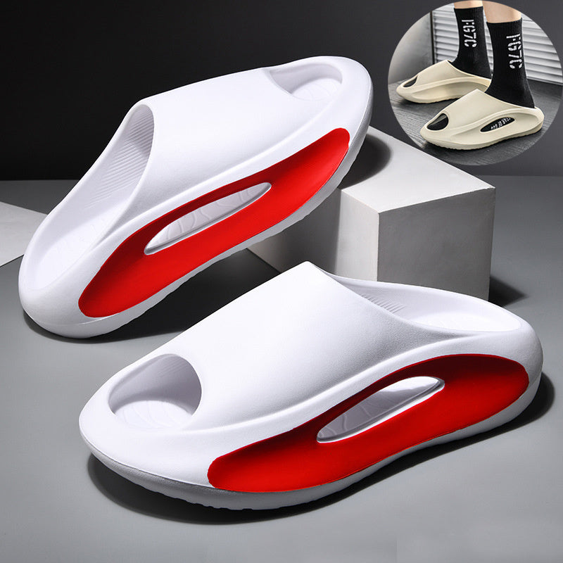 Ins Slippers Women Men Peep Toe Slipper Summer Hollow Unisex Sports Beach Shoes.