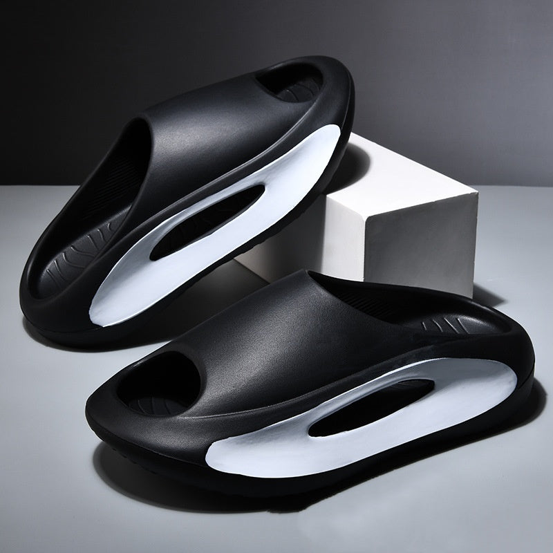Ins Slippers Women Men Peep Toe Slipper Summer Hollow Unisex Sports Beach Shoes.